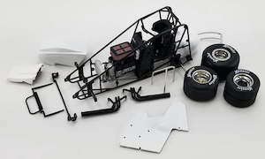 Acme 1 18th Scale: ACME 1800154 Winged Sprint Car Model Kit - White