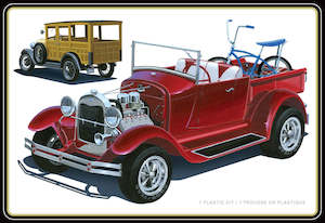 Car Kits 25th Scale: AMT 1269 1929 Ford Woody Pickup - 1/25 Scale