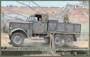 IBG 35003 Einheitsdiesel Pritschenwagen - Metal Cargo Body