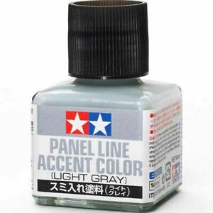 Plastic Cement: Tamiya 87189 Panel Line Accent Color - Light Gray - 40ml.