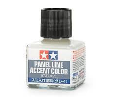 Plastic Cement: Tamiya 87133 Panel Line Accent Color - Gray - 40ml.
