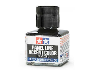 Plastic Cement: Tamiya 87131 Panel Line Accent color - Black - 40ml.