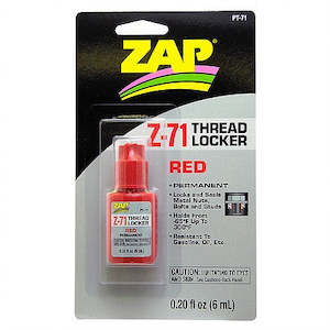 Cyano Acrylate Glues: Zap PT71 Z-71 Thread Locker - Red - Permanent - 6ml