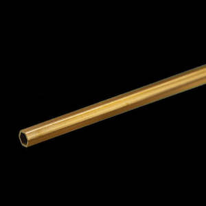 K S Metals: K&S 8272 Tube - Brass - Hexagon - 1/8" (3.18mm) x 12"