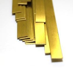 K S Metals: K&S Strip 8235 - Brass - 0.025 x 1/4