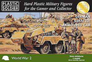Wargaming 1 100th Scale 15mm: PSC WW2V15031 German Sd.Kfz. 231 Armoured Car