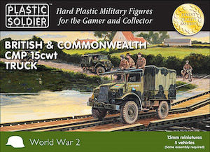 Wargaming 1 100th Scale 15mm: PSC WW2V15030 British & Commonwealth CMP 15cwt Truck