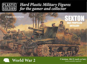 Wargaming 1 100th Scale 15mm: PSC WW2V15035 Sexton Self-Propelled Artillery