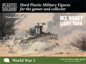 Wargaming 1 100th Scale 15mm: PSC WW2V15033 M3 Honey Light Tank