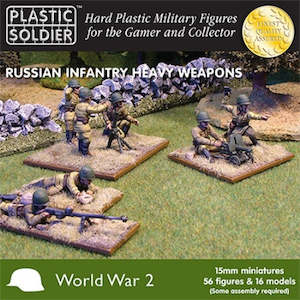 Wargaming 1 100th Scale 15mm: PSC WW2015004 Russian Infantry Heavy Weapons