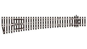 Peco: Peco Streamline SLE89 Code 100 Turnout Large Radius LH - Electrofrog