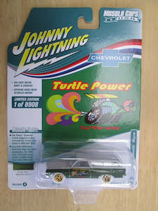 Johnny Lightning 1 64th Scale: Johnny Lightning 1965 Chevy Chevelle Wagon Turtle Wax - CHASE