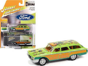 Johnny Lightning 1 64th Scale: Johnny Lightning Tin 1960 Ford Country Squire - Rat Fink