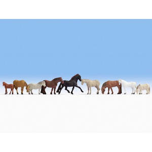 Noch Figures Ho: Noch 15761 HO Horses (9)