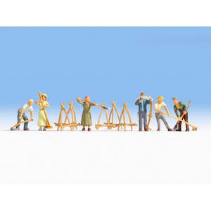 Noch Figures Ho: Noch 15619 HO Hay Harvest