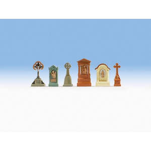 Noch Figures Ho: Noch 14871 HO Gravestones
