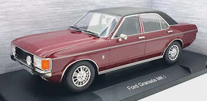Model Car Group: Model Car Group 18393 Ford Granada Mk1 1975 Dark Red w/ Black Vinyl Roof