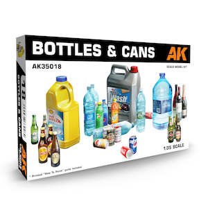 Ak Interactive Military Kitsets: AK-Interactive AK35018 Bottles & Cans