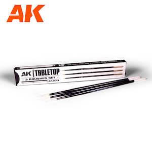 Ak Interactive Abteilung 502 Paint Brushes: AK-Interactive AK573 Tabletop Brushes