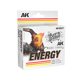 Ak Interactive The Inks: AK-Interactive AK16027 Inks – Energy Set