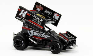 ACME 5025006 2025 #14 Four CCCC's Construction Sprint Car - Spencer Bayston