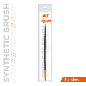 Ak Interactive Abteilung 502 Paint Brushes: AK-Interactive AKB002 Synthetic Brush – Flat 2
