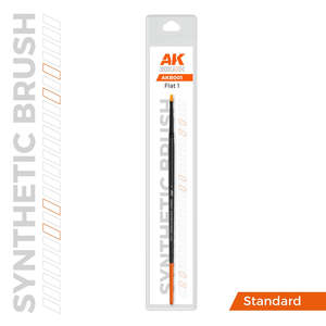 Ak Interactive Abteilung 502 Paint Brushes: AK-Interactive AKB001 Synthetic Brush – Flat 1
