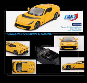Bbr Models: BBR 64008 Ferrari 812 Competitizone Giallo Modena