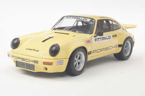 Solido 1 18th Scale: Solido 1810703 Porsche 911 IROC #1 Fittipaldi 1974 Yellow