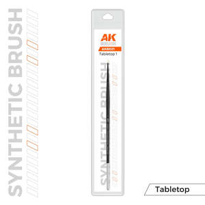 Ak Interactive Abteilung 502 Paint Brushes: AK-Interactive AKB021 SyntheticTabletop Brush - 1
