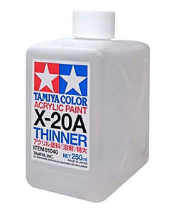 Tamiya Acrylic: Tamiya 81040 Thinners - X20A - Acrylic - 250ml