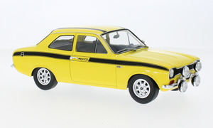 Model Car Group: Model Car Group 18387 Ford Escort Mk1 Mexico 1973 Yellow