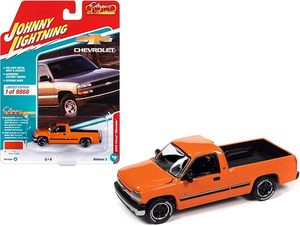 Johnny Lightning 1 64th Scale: Johnny Lightning 2002 Chevy Silverado - Tangier Orange
