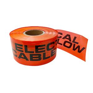 Safety: Electrical Cable Below Warning Barrier Tape, 300m Roll