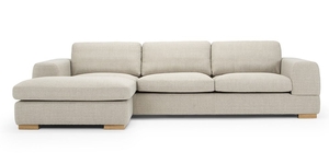 Austin 4 Seater Sofa & Ottoman - Moss Green Velvet: Austin 4 Seater Sofa & Ottoman - Tussock Natural Weave 4 Seater Sofas NZ Contempa Furniture NZ