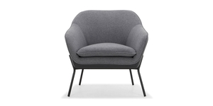 Products: Trim Armchair - Dark Grey & Black Contempa Furniture NZ