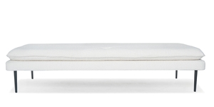 Boucle: Tate Daybed - Burmese Grey Velvet Contempa Furniture NZ