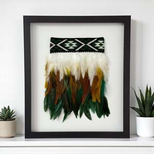 Framed Wall Art - Korowai various colours