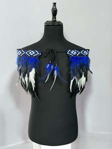 Pre Made Korowai Available Now: Adult Small Quarter Pre Made Korowai - Tana Blue Rangitāmiro