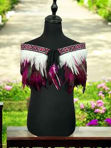 Adult Medium Quarter Pre Made Korowai - Akeelah Pink Moroki