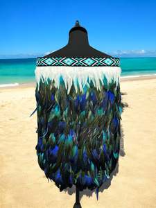 Childs Pre Made 4-5yr Korowai - Turquoise & Blue Rangitāmiro