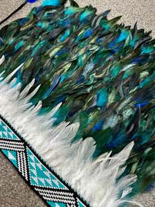 Child's Pre Made Size 1 Korowai - Turquoise & Blue