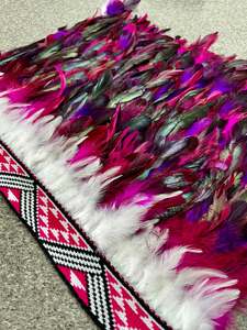 Childs Pre Made Available Now: Child's Pre Made Size 1yr Korowai - Pink & Purple