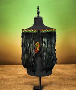 Pre Made Korowai Available Now: Pre Made Rasta Rangatira Large Half