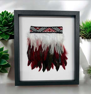 Framed Wall Art - Korowai Red