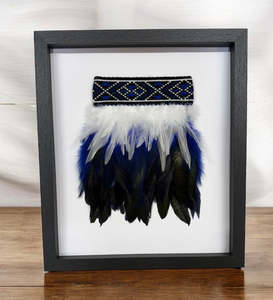 Framed Wall Art - Korowai Blue