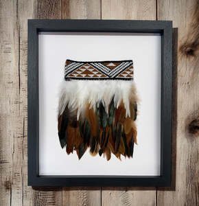 Wall Art: Framed Wall Art - Korowai Tan