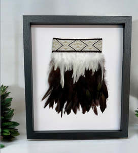 Wall Art: Framed Wall Art - Korowai Brown