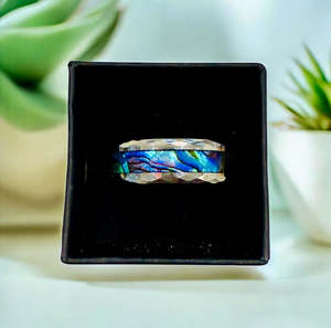 Jewelry By Nani B: Paua Ring Tungsten
