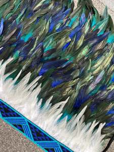 Adult Korowai: Hunter | Turquoise & Blue | Korowai | Adult (Full) Tuquoise & Blue Taniko